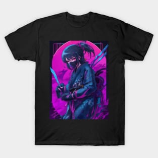 Neon ninja girl T-Shirt